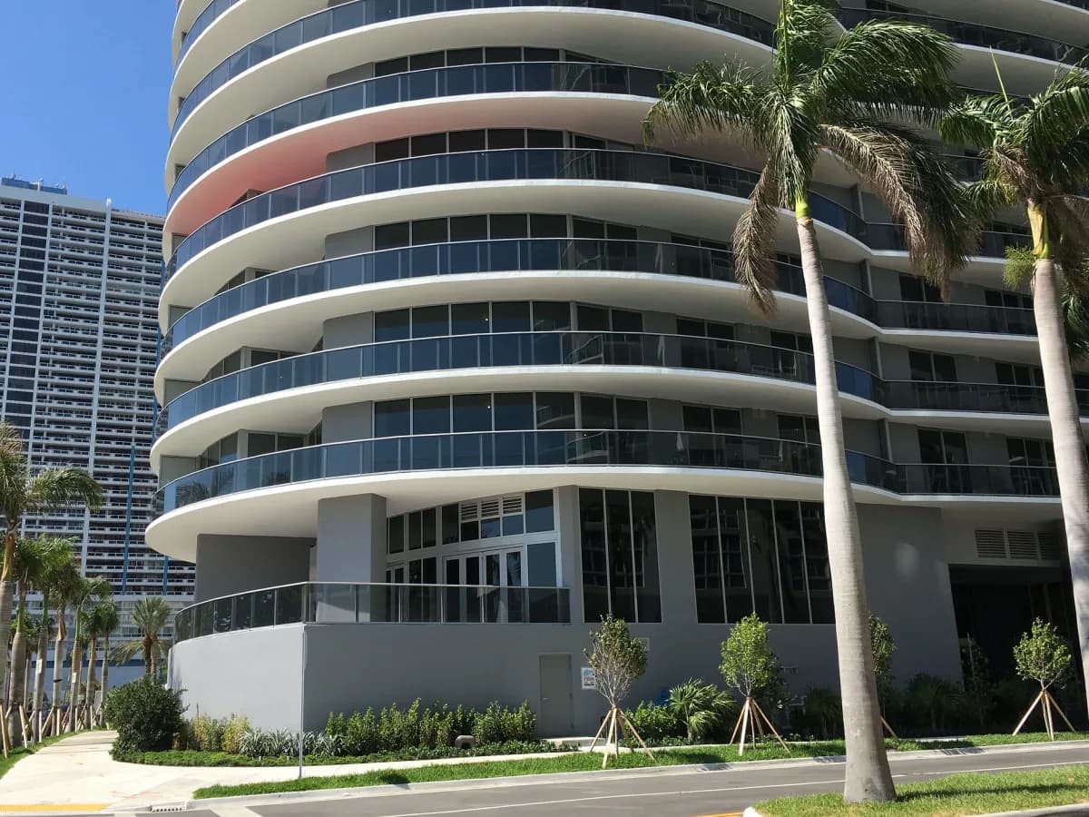 Aria on the Bay condominium tower in Miami’s Edgewater neighborhood